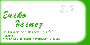 eniko heincz business card